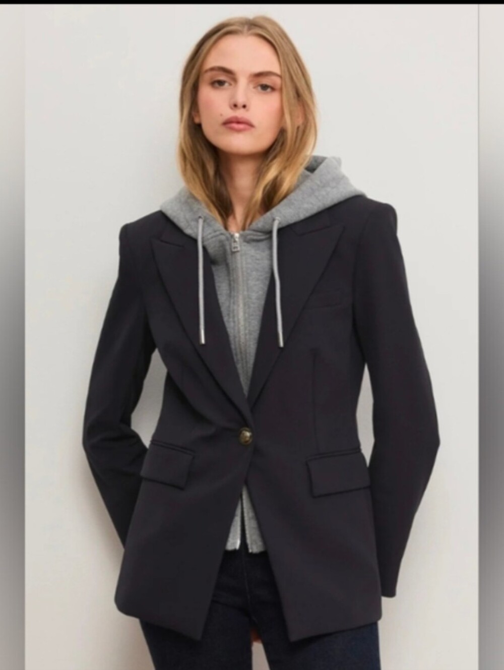 NWT - Veronica Beard Navy Naira Blazer